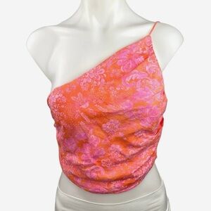 Zara One Shoulder Crop Top